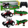 LEAN TOYS Landwirtschaftlicher Traktor mit Förderband, RC Ballenlichter, ferngesteuert, Maßstab 1:24