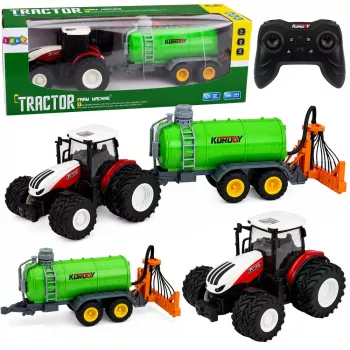 LEAN TOYS Ferngesteuerter landwirtschaftlicher Traktor mit Flüssigdüngerspritze 1:24