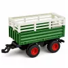 LEAN TOYS Fernbedienung RC Traktor mit Anhänger und Kuhfigur 1:24