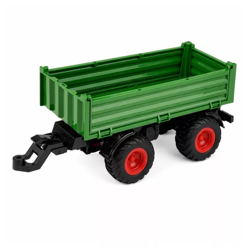 LEAN TOYS Fernbedienung Traktor mit Kipper-Anhänger, Licht, Sound 1:24