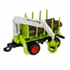 LEAN TOYS RC-Fernlenktraktor mit Forstanhänger und Holzgreifer 1:24