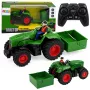 LEAN TOYS Ferngesteuerter RC Landwirtschaftstraktor mit Anhänger Farmer 1:24