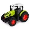 LEAN TOYS Ferngesteuerter RC Traktor mit Heuballen-Anhänger und Beleuchtung 1:24