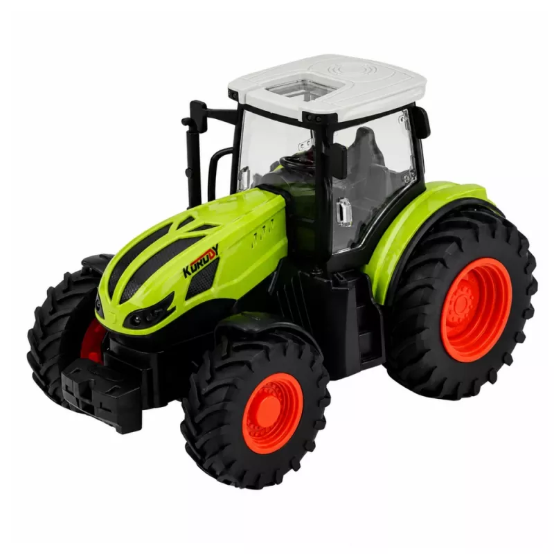 LEAN TOYS RC Landwirtschaftstraktor mit Kipper-Anhänger Grün 1:24