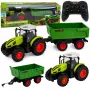 LEAN TOYS RC Landwirtschaftstraktor mit Kipper-Anhänger und Beleuchtung 1:24