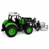 LEAN TOYS RC Traktor mit Ballengreifer, ferngesteuert, Lichter, Grün, 1:24