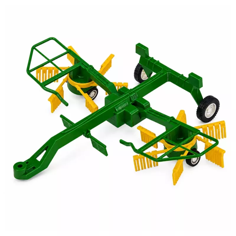 LEAN TOYS Fernbedienung Traktor mit Rechen RC Lichter 1:24