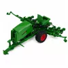LEAN TOYS Traktor mit Sämaschine und Kultivator, Licht und Sound, Gelb, 1:24