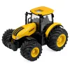 LEAN TOYS Traktor mit Sämaschine und Kultivator, Licht und Sound, Gelb, 1:24