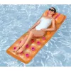Bestway 43015 Aufblasbare Luftmatratze für Schwimmbad, Orange, 183x69x15 cm