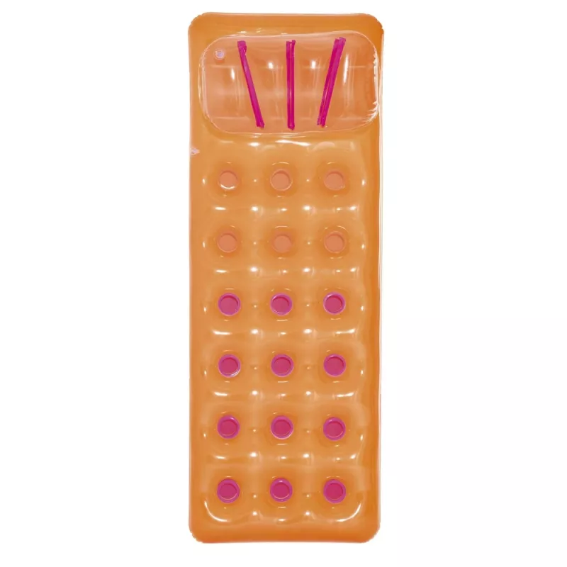 Bestway 43015 Aufblasbare Luftmatratze für Schwimmbad, Orange, 183x69x15 cm