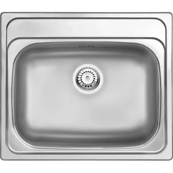 DEANTE 1-Bowl Steel Sink - Fragranite Composite Granite, Onyx Black, Inset Mount, 780x500mm