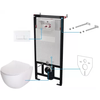 DEANTE 6-in-1 Unterputz-Toilettenset