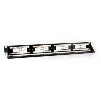 GETFORT PGF-6AUTP24-B5 Cat.6A UTP 24-Port Patch Panel 1U 19 inch Schwarz