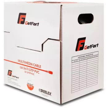 GETFORT Premium Cat.5e U/UTP PVC Netzwerkkabel 500m Grau