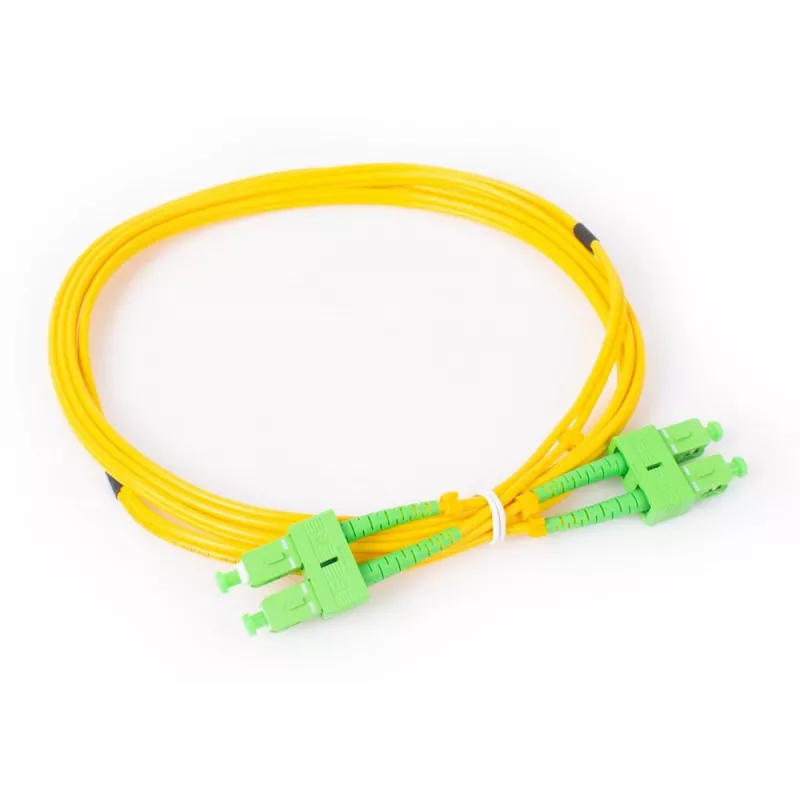 GETFORT GF-SASAD2 SC/APC auf SC/APC Duplex Singlemode Glasfaser-Patchkabel 2m