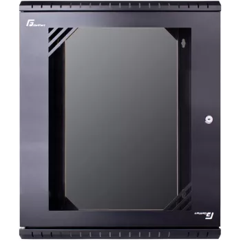 GETFORT ECO v3 19 Zoll 12U 520x450 Wandgehäuse Rack Schrank Schwarz