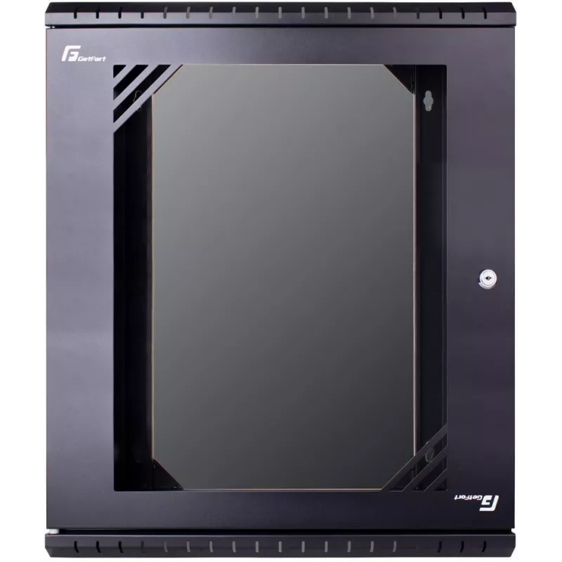 GETFORT ECO v3 19 Zoll 12U 520x450 Wandgehäuse Rack Schrank Schwarz