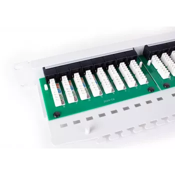 GETFORT PGF-5EUTP24-B5-G Patch Panel UTP Cat.5e 24 Port Grau 1U Rack-Montage