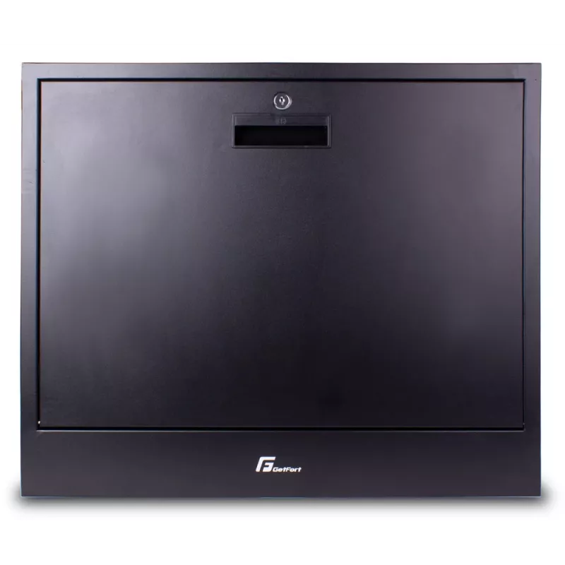 Getfort 2U Wandgehäuse für CCTV 580x540x130mm Schwarz
