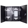 GETFORT GF-FO-PSNW-24SX Glasfaser-Verteilerbox, 12 Fasern, SC/LC, Wandmontage, Lichtgrau