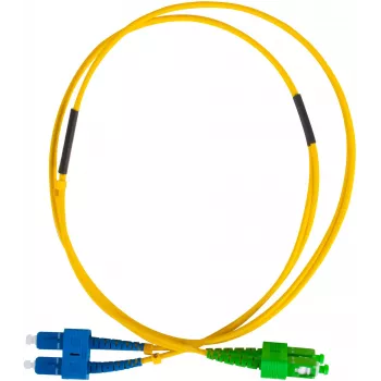 GETFORT Fiber Optic Patch Cord Single-Mode SC/UPC zu SC/APC Duplex 5m LSZH