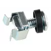 GETFORT Rack-Montageset 100-teilig - M6-Schrauben, Käfigmuttern, Unterlegscheiben - Schwarz
