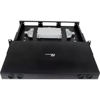 GETFORT GF-FO-MOD 1U 19-Zoll Rack-Mount Glasfaser-Patchpanel, 3 Moduleinschübe, Schwarz