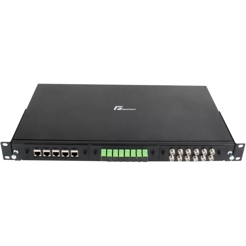 GETFORT GF-FO-MOD 1U 19-Zoll Rack-Mount Glasfaser-Patchpanel, 3 Moduleinschübe, Schwarz