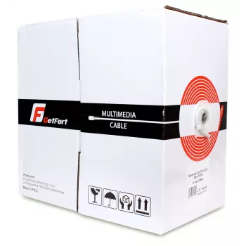 GETFORT Cat.6 U/UTP CCA Netzwerkkabel 305m Grau