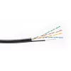 GETFORT Cat.5e U/UTP Außenkabel mit Tragseil 305m Schwarz