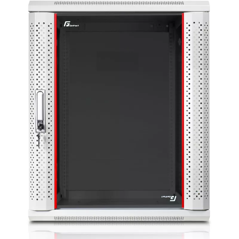 GETFORT CALI 19-Zoll 15U Wandmontierter Server-Rack-Schrank 600x450mm Grau