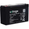VOLTAGE AGM Batterie 6V 12Ah VE6-12 (6-9 Jahre Lebensdauer)