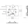 MITON VESA Adapterplatte MT-P152-B - 75x75/100x100 auf 200x100/200x200, Schwarz, 30 kg