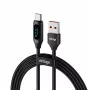 USB-A auf USB-C Kabel Voltage PowerDisplay 66W 100cm Schwarz