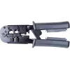 Getfort Netzwerkkabel-Crimper 8P8C/RJ-45, 6P6C/RJ-12, 6P4C/RJ-11 mit integriertem Tester