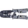 Getfort Netzwerkkabel-Crimper 8P8C/RJ-45, 6P6C/RJ-12, 6P4C/RJ-11 mit integriertem Tester