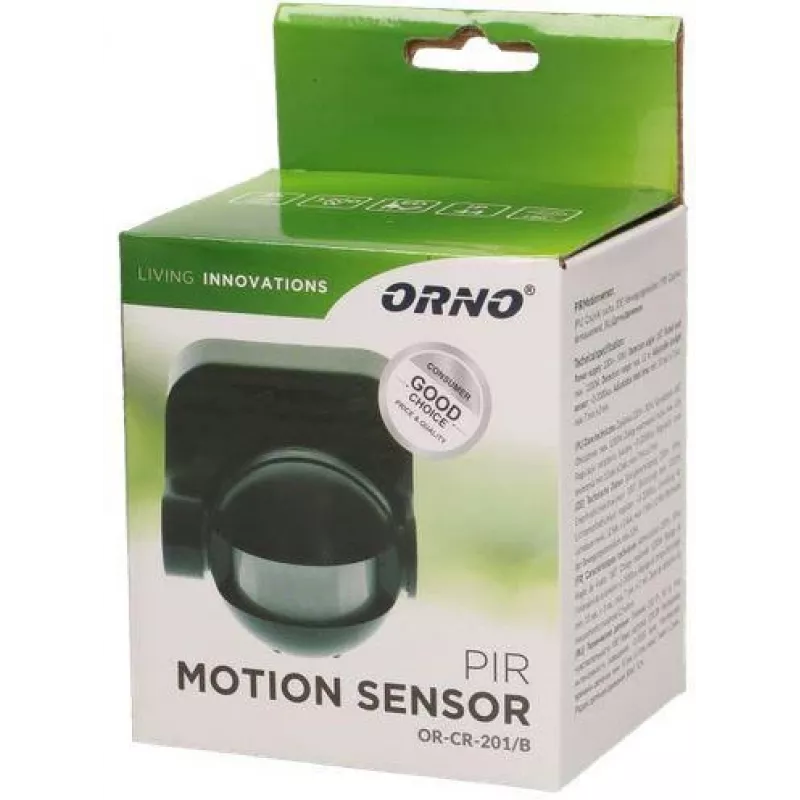 ORNO OR-CR-201/B PIR-Bewegungsmelder Schwarz