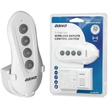 ORNO OR-GB-447 Funk-Lichtsteuerung 1-Kanal Funkfernbedienungsset 433,92 MHz 1000W