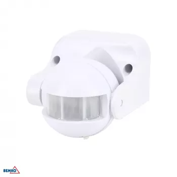 BEMKO PIR-Bewegungsmelder 1200W 180° Weiß