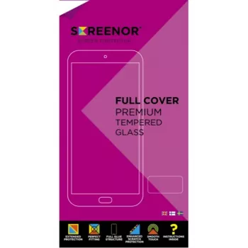 SCREENOR Panzerglas-Displayschutz für Samsung Galaxy S22, Vollflächig, Schwarz