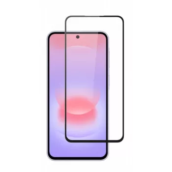 SCREENOR Panzerglas-Displayschutz für Samsung Galaxy A27, Vollflächig, 9H Härte, 0,33 mm, Transparent mit schwarzem Rahmen