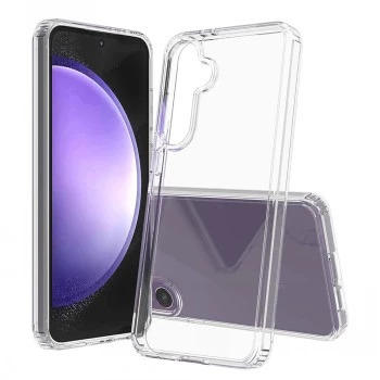 SCREENOR Bumper Case für Samsung Galaxy S24 FE, Transparent