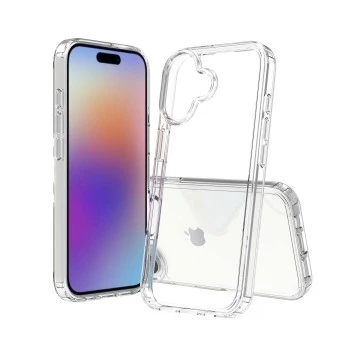 SCREENOR Bumper Case für Apple iPhone 15 Pro Max, klar transparent TPU/PC, verbesserter Sturzschutz, MagSafe-kompatibel