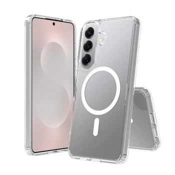 SCREENOR Bumper Case für Samsung Galaxy S24+ Magnetic Clear
