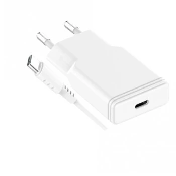 GRATEQ TAHKO 20W USB-C PD Wandladegerät Bundle mit 1,5m USB-C auf Lightning Kabel, Weiß