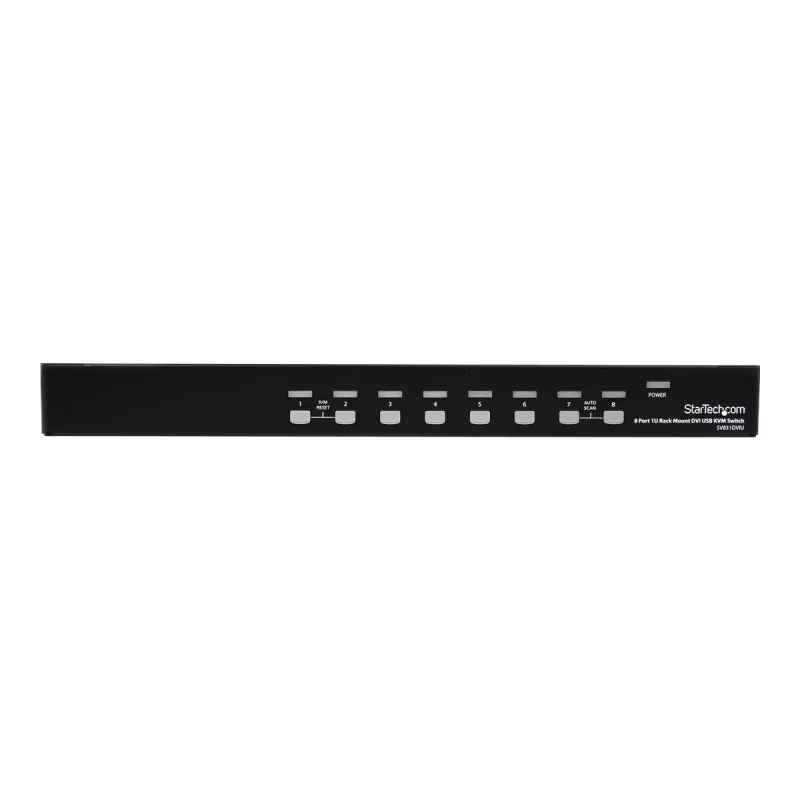 StarTech.com 8 Port 1U DVI USB KVM Switch - 8-fach DVI-I / USB-B Switch für Rackmontage