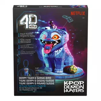 SPINMASTER 4D Build - K-Pop Demon Hunters - Derpy Tiger and Sussie Bird 3D Puzzle Model Kit