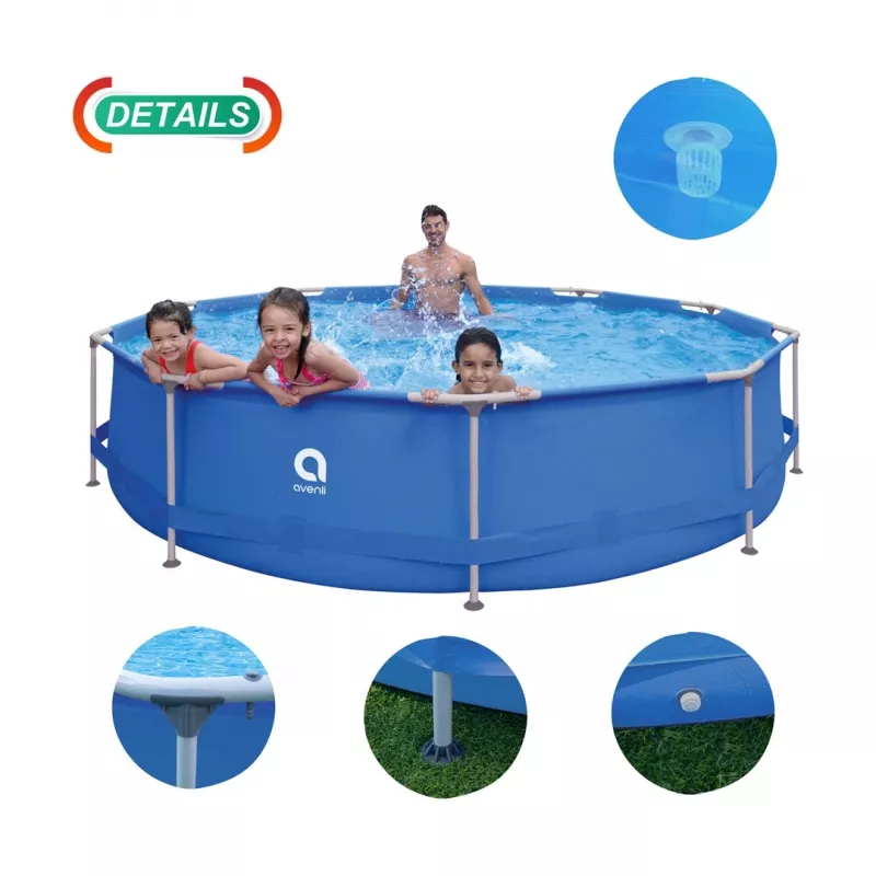 AVENLI Rundrahmenpool 366x76 cm Set
