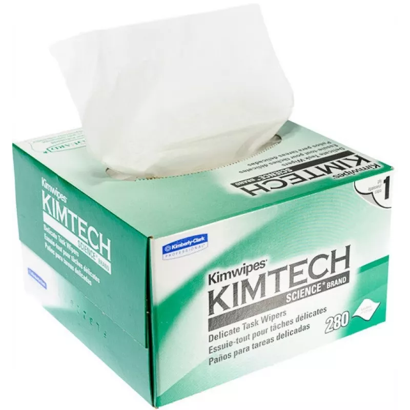 KIMBERLY-CLARK KIMTECH SCIENCE Delicate Task Wipers, 280 Tücher pro Box, Weiß, 1-lagig, fusselarm, Spenderbox